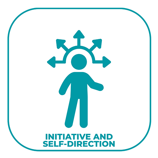 Initiative and Self-Direction skills logo