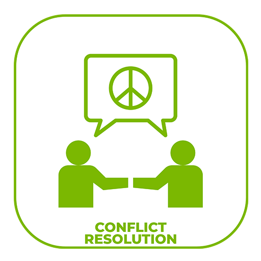 Conflict resolutions skills logo
